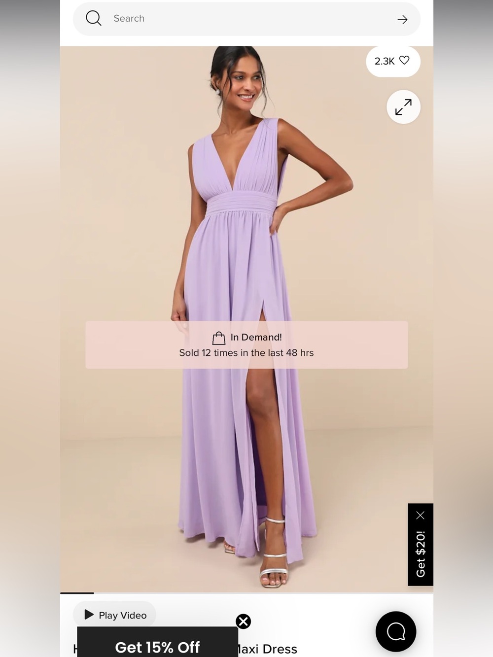 Heavenly Hues maxi dress